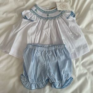 TBBC Beaufort Bonnet Cecilia Smocked Set 18-24m NWT